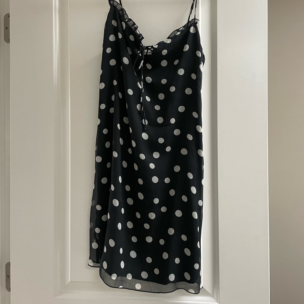Abercrombie & Fitch Black Polka Dot Dress